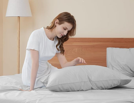 Sunflower King Pillowcases Set of 2, 100% Cotton King Pillow Cases 2, 20×40 inches Ash, Soft and Breathable