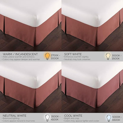 Southshore Fine Living, Inc. Hotel Quality Twin Bed Skirt - 14" Drop, Elegant Pleated Design, Premium Dust Ruffle/Twin Size Bed Skirt, Easy Care, Luxury Bed Skirt Twin Size, Marsala (Terra Cotta)