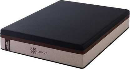 Zinus Lumbar+ Premium 14 Inch Memory Foam Mattress, Lumbar Support, Targeted Pressure Relief, Cooling Gel and Green Tea, Cool-to-The-Touch Cover, Medium Firm Feel, CertiPUR US Certified, King