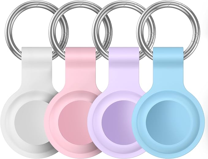 Compatible for AirTag Holder Keychain for Apple Air Tag 1st&2nd Generation | Airtag Key Chain Ring Case Cover for Air Tag Holder GPS Tracker Item Air Tags Finders Air Tagholder for Kids,Bags,Luggages