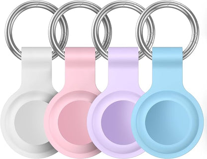 Compatible for AirTag Holder Keychain for Apple Air Tag 1st&2nd Generation | Airtag Key Chain Ring Case Cover for Air Tag Holder GPS Tracker Item Air Tags Finders Air Tagholder for Kids,Bags,Luggages