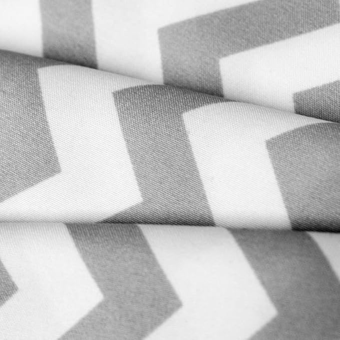 1500 Supreme Collection Full Sheet Sets Chevron Gray - Luxury Hotel Bed Sheets and Pillowcase Set for Full Mattress - Extra Soft, Elastic Corner Straps, Deep Pocket Sheets, Full, Chevron Gray