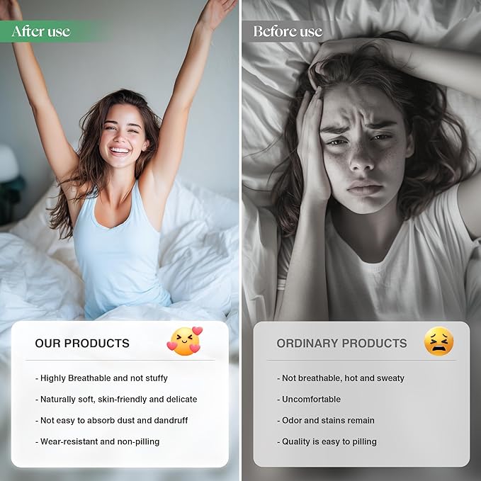 Silver Infused Bed Sheets Set, Temperature-Regulating Fabric with Self-Cleaning Technology for 3X Freshness Sleep, Genuine Organic Viscose Derived from Bamboo (OffWhite, Full XL)