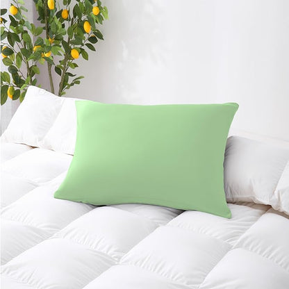 ZPECC Pillow Cases Standard Size Set of 4, 20x26 Envelope Closure Pillowcases, Soft Plain Brushed Microfiber Covers Hypoallergenic Breathable, Sage Green