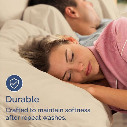 Bulk Case Pack of 16 Sheet Sets - (16) Complete Full Size Sheet Sets with Deep Pockets - Wholesale Bulk Bedding for Hotels, Spas & Airbnbs - Breathable, Cooling, Soft & Wrinkle Free - (Full, Wheat)