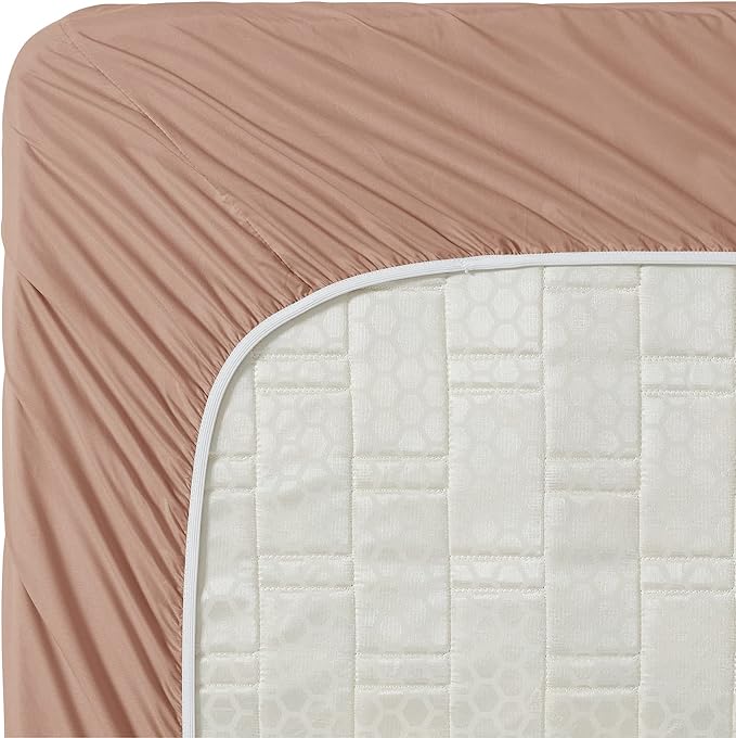 Clara Clark Bed Sheets, Premier 1800 Series 4 Piece Bed Sheet Set, Deep Pocket, Wrinkle, Fade, Stain Resistant, Luxury Soft Bedding Sheets & Pillowcases, King, Taupe Sand