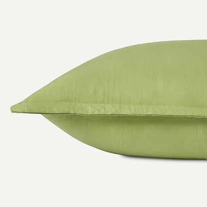 Amazon Basics Brushed Microfiber Comforter Set, Extra Soft with Natural Texture, 2-Piece, Twin/Twin XL, Green
