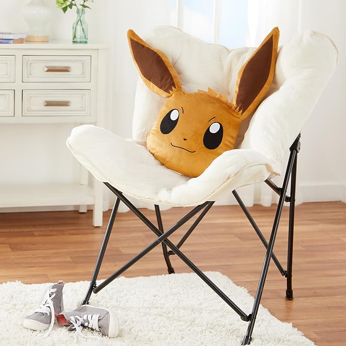 Franco Pokemon Eevee Kids Plush Pillow, Soft Decorative Throw Cushion for Bedroom Décor & Gifts, 20 Inch, (Officially Licensed Product)