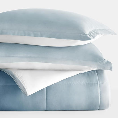 Linen Market Reversible Queen Size Comforter Set (3 Piece) - Soft and Lightweight Down Alternative Comforter Queen Set - This Includes Your Queen Comforter and 2 Pillow Shams