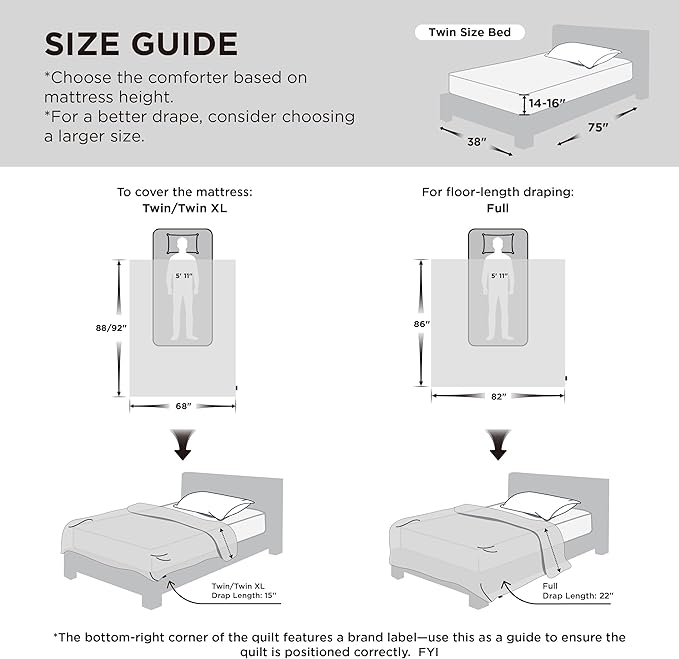 Bedsure Cooling Comforter Twin XL - Cooling Blankets for Hot Sleepers, Lightweight Comforter for Summer with Dual-Sided Cool Tech, Soft Breathable Cold Blanket for Sleeping, Grey, 68x92 Inches