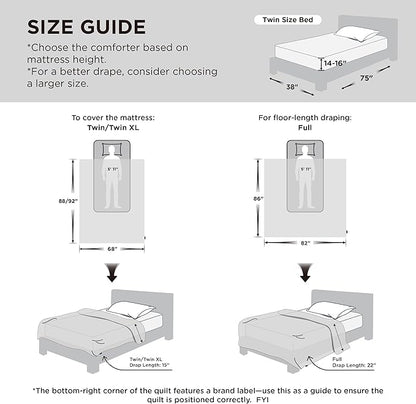 Bedsure Cooling Comforter Twin XL - Cooling Blankets for Hot Sleepers, Lightweight Comforter for Summer with Dual-Sided Cool Tech, Soft Breathable Cold Blanket for Sleeping, White, 68x92 Inches