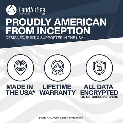 LandAirSea 54 GPS Tracker (Premium Edition) - Long Battery, Magnetic, & Waterproof. Global GPS Tracker for Vehicles. Made in the USA from Domestic & Imported Parts. Subscription is Required.