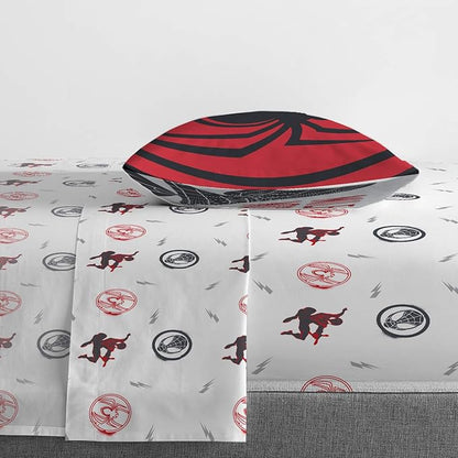 Jay Franco Marvel Miles Morales New Kid 5 Piece Twin Bed Set - Includes Comforter & Sheet Set Bedding - Super Soft Fade Resistant Microfiber (Official Marvel Product)