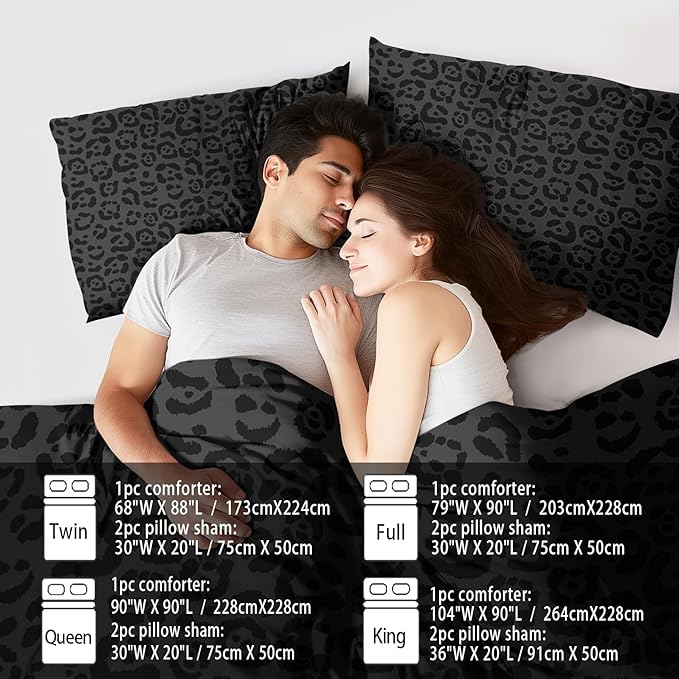 Black Cheetah Print Comforter Set Queen Girls Animal Black Leopard Print Comforter Boys African Leopard Bedding Set Queen African Cheetah Bedding Room Decor