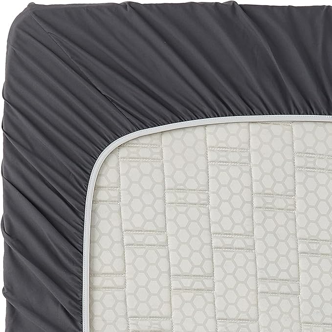 Clara Clark Bed Sheets, Premier 1800 Series 4 Piece Bed Sheet Set, Deep Pocket, Wrinkle, Fade, Stain Resistant, Luxury Soft Bedding Sheets & Pillowcases, Queen, Charcoal Gray