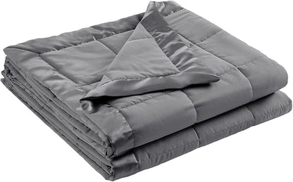 Madison Park Windom Down Alternative Blanket, Premium 3M Scotchgard Moisture Wicking Treatment, Lightweight and Soft Bed Cover For All Season, Satin Trim, Charcoal Twin