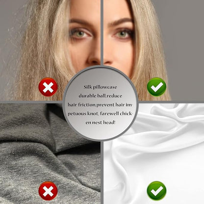 Silk Pillow Cases 2 Pack,Soft Breathable and Sliky Queen Size Pillow Cases Set of 2,Natural Mulberry Silk Pillowcase Set of 2 for Hair and Skin with Hidden Zipper (White,20"X 30",2pcs)