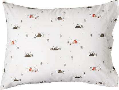 Eddie Bauer - Full Sheets, Cotton Percale Bedding Set, Crisp & Cool Home Decor, Dorm Room Essentials (Cascade Camping, Full)