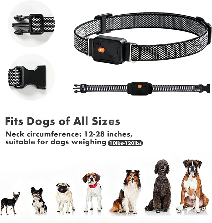 GPS Dog Collar, Wireless Pet Fence & GPS Pet Tracker Blue | GPS dog collar with app control, wireless pet fence, virtual boundaries, real-time tracking and activity monitoring，no fee.