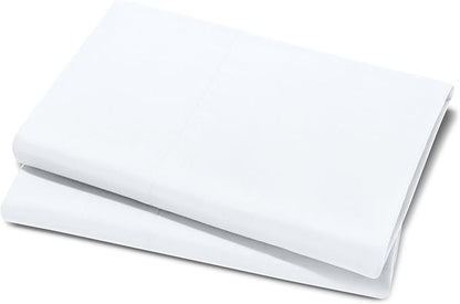 Bare Home Microfiber Pillow Cases - King 20x40 - Cooling Pillowcases - Double Brushed - Easy Care - Envelope Closure (King Pillowcase Set of 2, White)