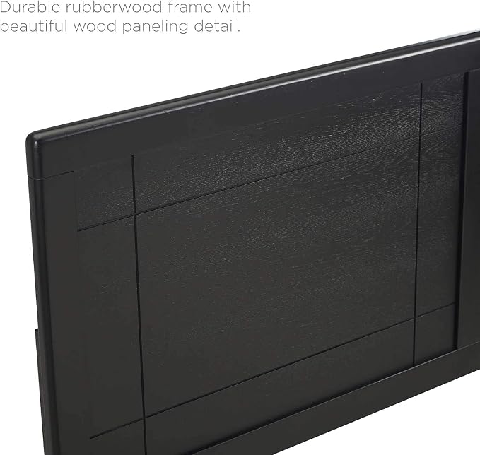 Modway MOD-6220-BLK Archie Twin Wood Headboard, Black