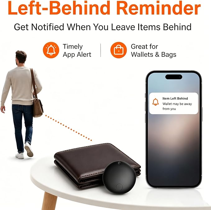GPS Tracker for Vehicles No Monthly Fee (Android Only) - 4 Pack | Mini Car Tracker Tag, Tracking Devices, Hidden Compatible with Google's Find Hub for Pet, Car, Key, Luggage