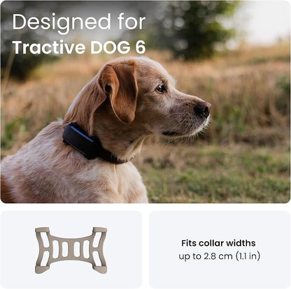 Tractive Rubber Clip Mount x2 for Tractive Dog 6 GPS Tracker (Brown)