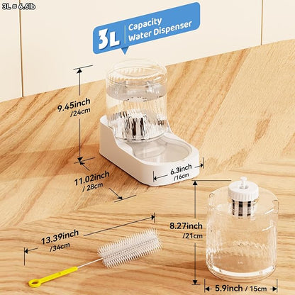 Automatic Cat Water Dispenser Dogs (Bowl not Included) | Dog Water Bowl Dispenser Adjustable Water Dispensing, Auto Pet Waterer for Cats and Dogs