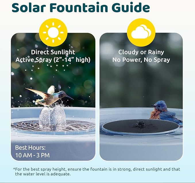 Smart Bird Bath with Camera Solar Powered & Fountain & Stand, Dual-Lens Camera for Wildbird Watching, Auto Capture Bird Videos & Motion Detection - AI by Subscription