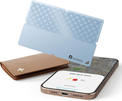 2026 Apple MFi Certified Wallet Tracker Smart Card for Find My iPhone Ultra Thin Air Tracker Tag for Travel, 5 Years+ Staying Power, IP69 Waterproof, Key Finder & Item Locator for Keys, Bags, Passport