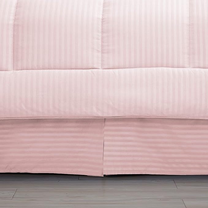 8 Piece Comforter Set Bag with Dobby Stripe Design, Case Pack (Pack of 3)
