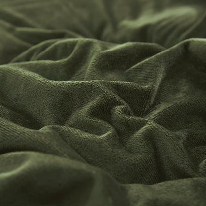 Houseri Olive Green Velvet Comforter Set Queen Fluffy Army Bedding Sets Size Dark Sherpa Puffy Military Bed Flannel Warm Color Blanket Queen(90''*90''-Comforter)