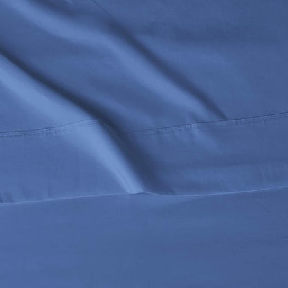 Amazon Basics Lightweight Super Soft Easy Care Microfiber 4-Piece Bed Sheet Set with 14-Inch Deep Pockets, King, Dutch Blue, Solid