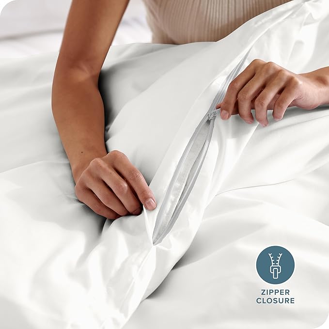 Bare Home Bedding Duvet Cover Oversized King - Premium 1800 Super Soft Collection - Lightweight, Cooling - Soft Breathable Bedding Duvet Cover (Oversized King, Cream)