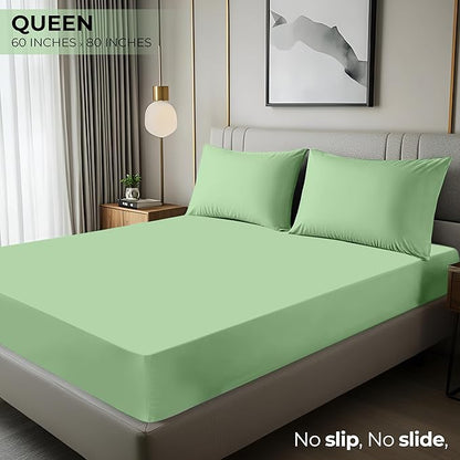 Utopia Bedding Queen Fitted Sheet - Bottom Sheet - Deep Pocket - Soft Microfiber - Shrinkage and Fade Resistant - Easy Care -1 Fitted Sheet Only (Sage Green)