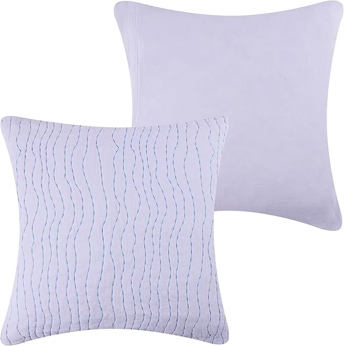Greenland Home Maui Embroidered Coastal Quilt Set with Euro Shams, King/California King (5-Piece)