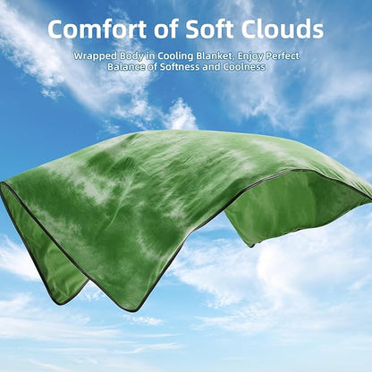 inhand Cooling Throw Blanket (50"x60"), Cooling Blankets for Hot Sleepers, Absorbs Heat to Keep Adults Cool for Summer Nights Sweats, Thin Cold Lightweight Blanket for Couch Bed, All Season Use