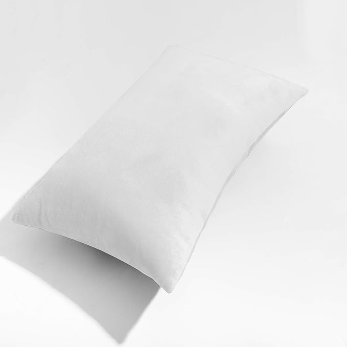 NTBAY 2 Pack Zippered Velvet King Pillowcases, Super Soft and Cozy Luxury Fuzzy Flannel Pillow Cases with Zipper, 20x36 Inches, White