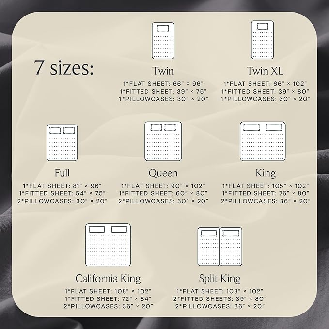 LuxClub 4 PC California King Size Sheet Set Sheets Deep Pockets 18" Wrinkle Free Cooling Sheets Machine Washable Hotel Bedding Silky Soft - Dark Grey California King