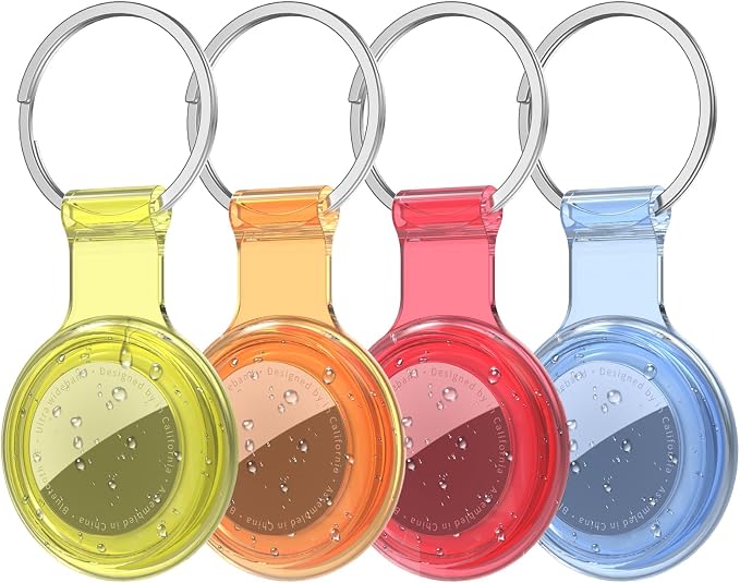Compatible for AirTag Holder Keychain for Apple Air Tag 1st&2nd Generation | Airtag Key Chain Ring Case Cover for Air Tag Holder GPS Tracker Item Air Tags Finders Air Tagholder for Kids,Bags,Luggages