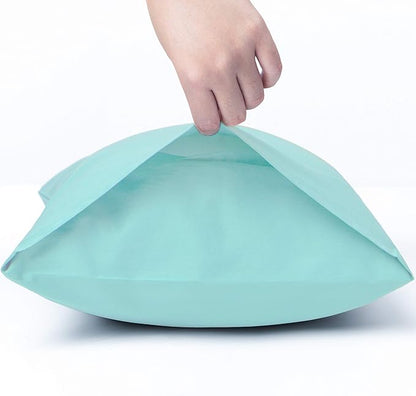 NTBAY Egyptian Cotton Body Pillowcase - 500 Thread Count Cotton Body Pillow Cover - Soft and Breathable Envelope Closure Body Pillowcase for Adults, 20x54 Inches, Aqua