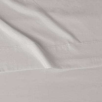 Amazon Basics Lightweight Breathable, Ultra-Soft, Wrinkle-Free Luxury Microfiber 4-Piece Bed Sheet Set with 14-Inch Deep Pockets, Full, Light Gray, Solid