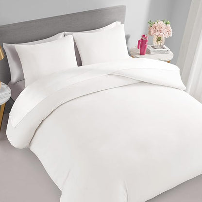 Juicy Couture Angel White Velour Full/Queen Comforter Set - 3 Piece Luxury Bedding Ensemble