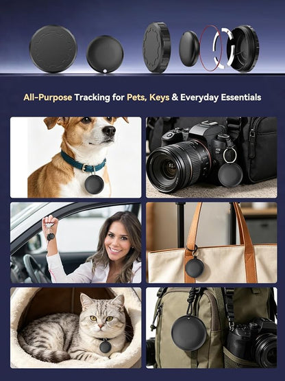 GPS Tracker for Vehicles No Monthly Fee | Mini Hidden Magnetic Car Tracker, iOS Find My (iOS Only), Real-Time GPS, for Cars, Vehicles & Pets