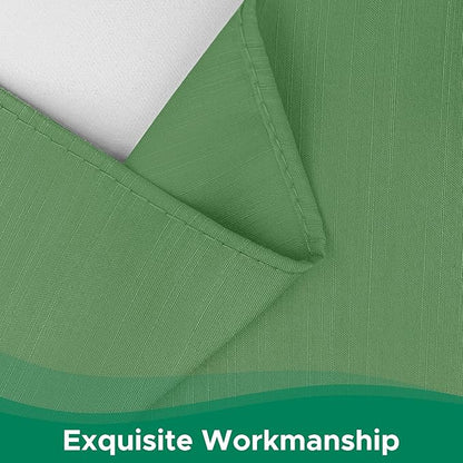 Biscaynebay Wrap Around Bed Skirts for Queen Beds 14" Drop, Sage Adjustable Elastic Dust Ruffles Easy Fit Wrinkle Resistant Silky Luxurious Fabric Machine Washable
