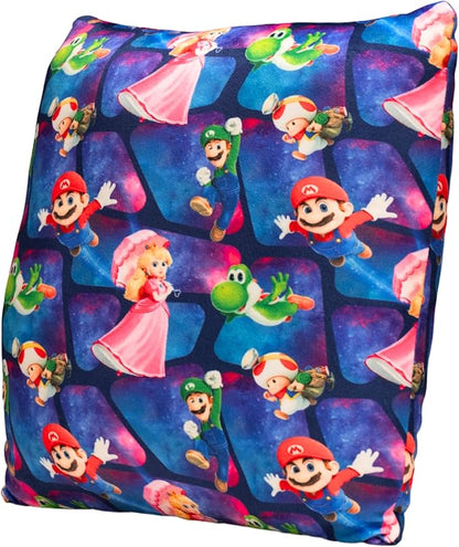 The Super Mario Galaxy Movie Kids Squishy Plush Throw Pillow, Soft Decorative Cushion for Bedroom Décor & Gifts, 13 Inch, Mario & Luigi (100% Officially Licensed Product) By Franco