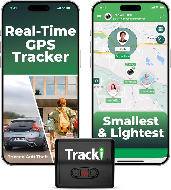 Tracki Mini GPS Tracker, Subscription Required, Cancel Anytime – Universal Compact 4G LTE Tracker for Vehicles