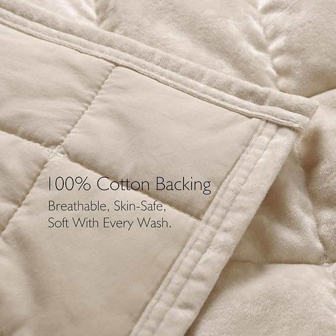 KASENTEX Greek Velvet King Quilt Set, Ultra-Soft Luxe Sheen, 100% Cotton Backing, 150GSM Down-Alternative Fill, Expanded 108×98" Coverage for Fuller Side Drape (1 Quilt + 2 Pillow Shams), Sandshell