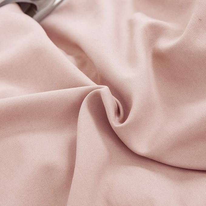 Houseri Pink Comforter Set - Full Size, Blush & Dusty Pink Bedding for Teen Girls