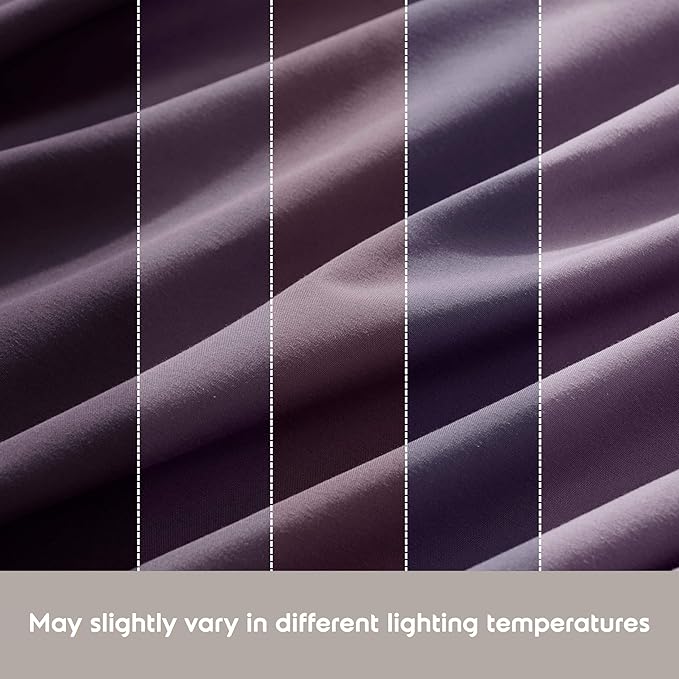 Nestl Twin Sheet Set - 1800 Ultra-Soft Microfiber Twin Bed Sheets - Double Brushed - Deep Pockets - Easy Fit - Extra Soft - 3 Piece Set - Bedding Sheets & Pillowcases (Twin, Purple)